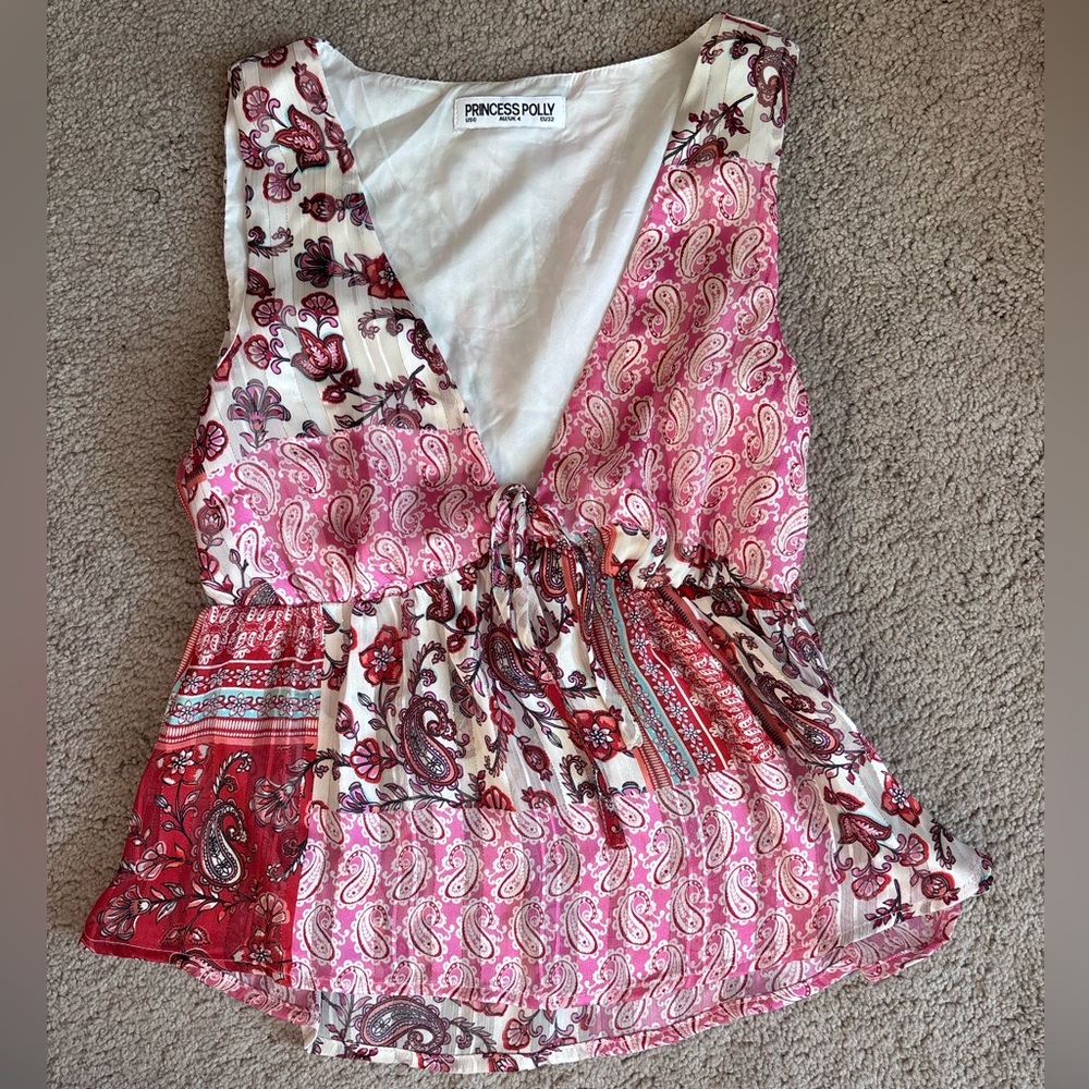 Princess Polly Floral Paisley Blouse